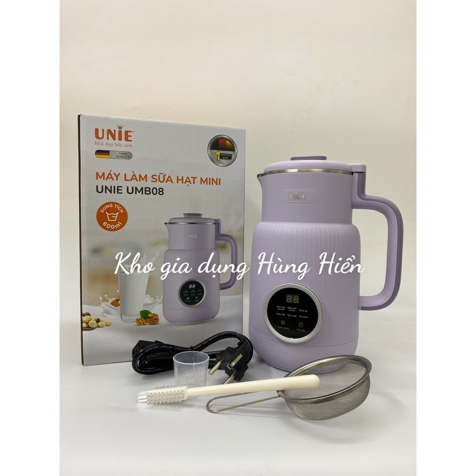 Máy Làm Sữa Hạt UNIE UMB08 Công suất 600W Dung tích 600ml - Hàng chính hãng, Bảo hành 12 tháng (New 2022)