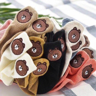 sét tất gấu cổ ngắn nữ siêu hót ( 1 set 10 đôi )