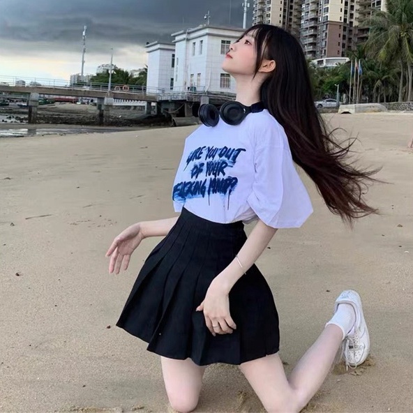 Áo thun tay lỡ nam nữ form rộng unisex phong cách AT 512