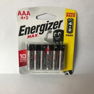 Pin Max 4 + 2 Viên Energizer E91 BP4+2 AA  ,E92 PB4+2 AAA