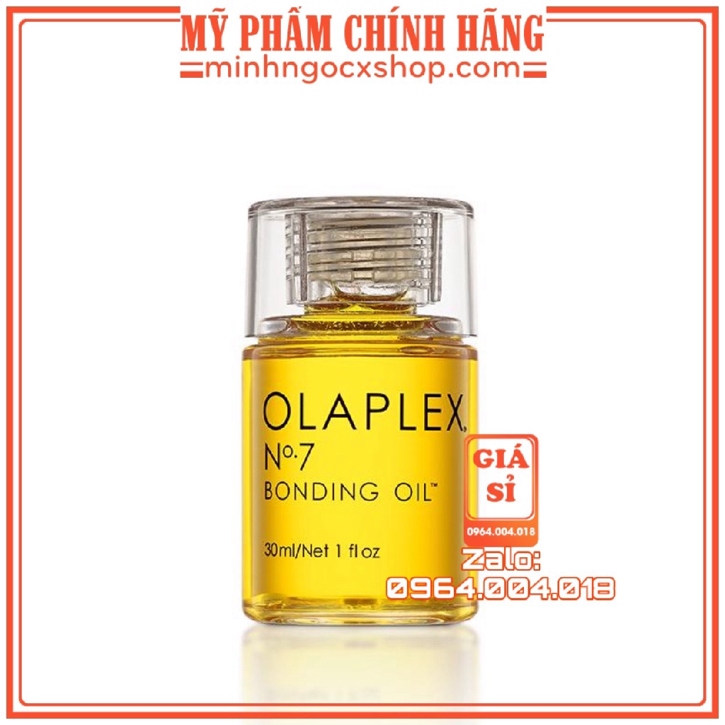 Tinh dầu suôn mượt hàn gắn liên kết tóc OLAPLEX N07 BONDING OIL 30ml chính hãng