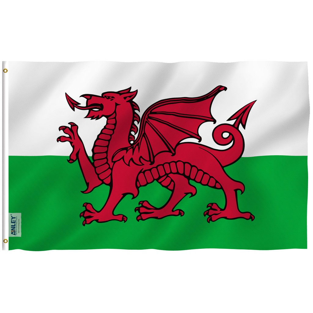 Cờ xứ Wales kích thước 90x150cm độc đáo cao cấp