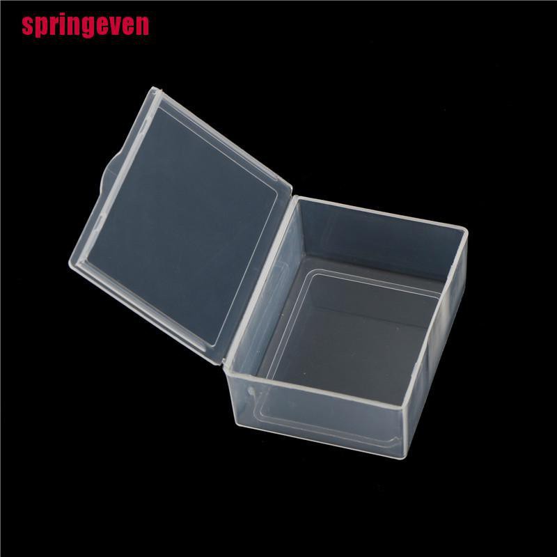 Hộp Đựng Thẻ Tên / Trang Sức Mini Bằng Nhựa Trong Suốt