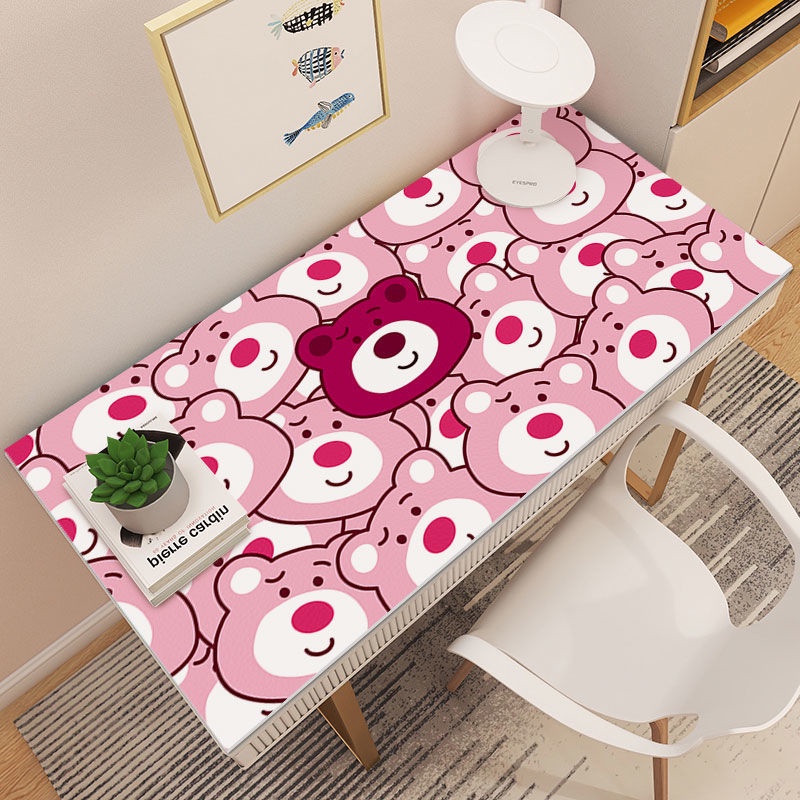 Khăn Trải Bàn Hình Chữ Nhật Chống Nước Chống Dầu In Hình Gấu Dâu Tây Phong Cách Mới 2022