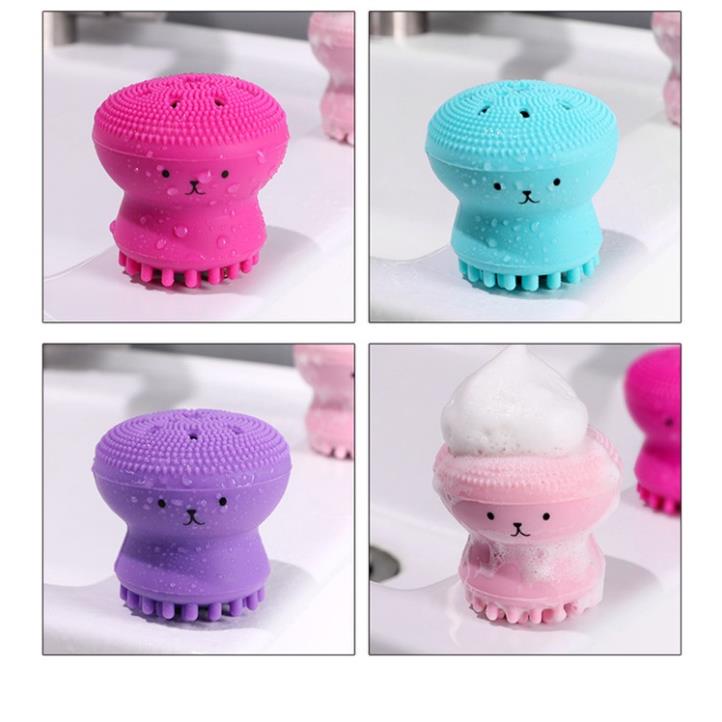 Bàn Chải Rửa Mặt Hai Đầu Hình Bạch Tuộc Xinh Xắn