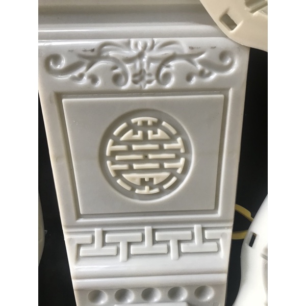 Khuôn chậu nhựa abs bát giác 75 cao 48cm hoạ tiết Tài Lộc- Cá Chép- Mẫu đơn- Chữ thọ Cổ xen kẽ