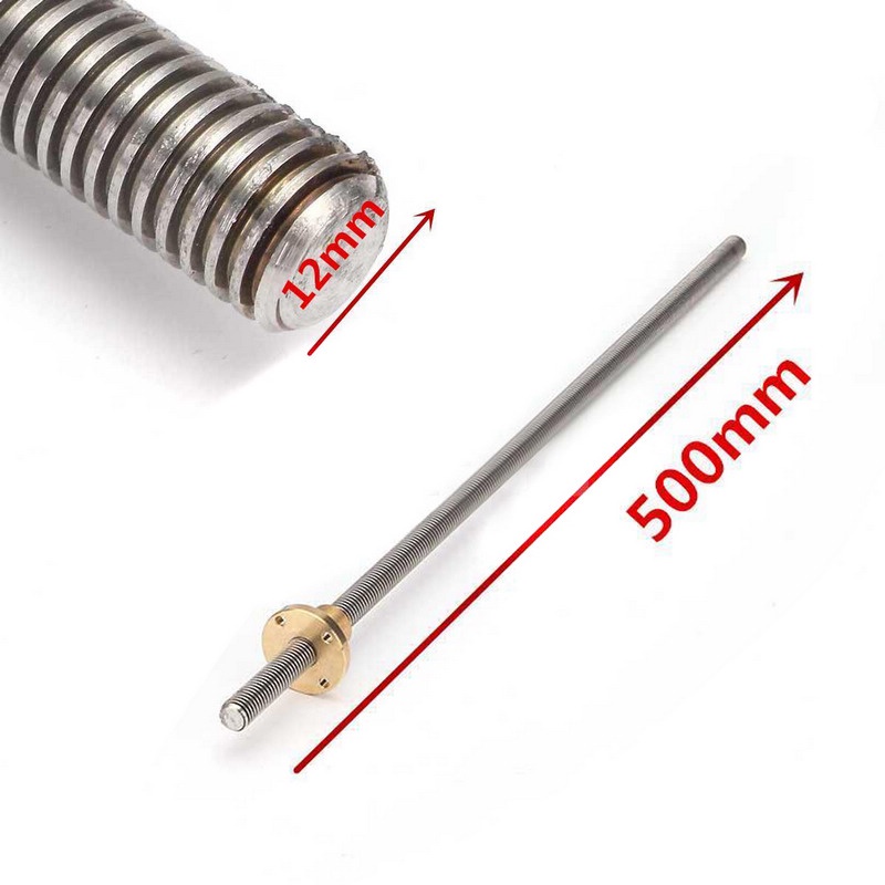 Bộ Ốc Vít Thép 12mm T12X2 Kèm Đai Ốc Thay Thế