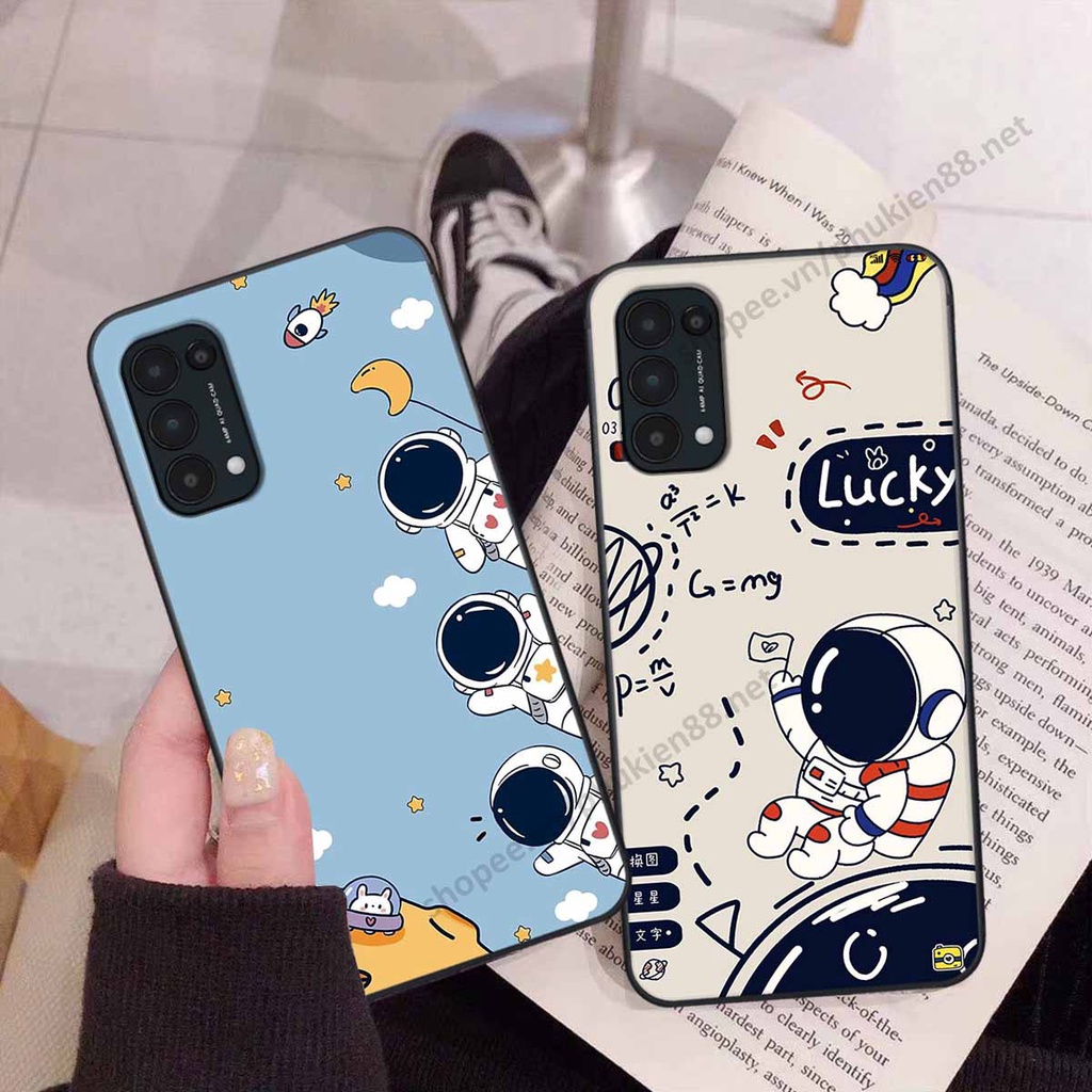 Ốp lưng Oppo Reno 5 hình phi hành gia, roro jump, điện tử dễ thương - Giá rẻ tốt nhất