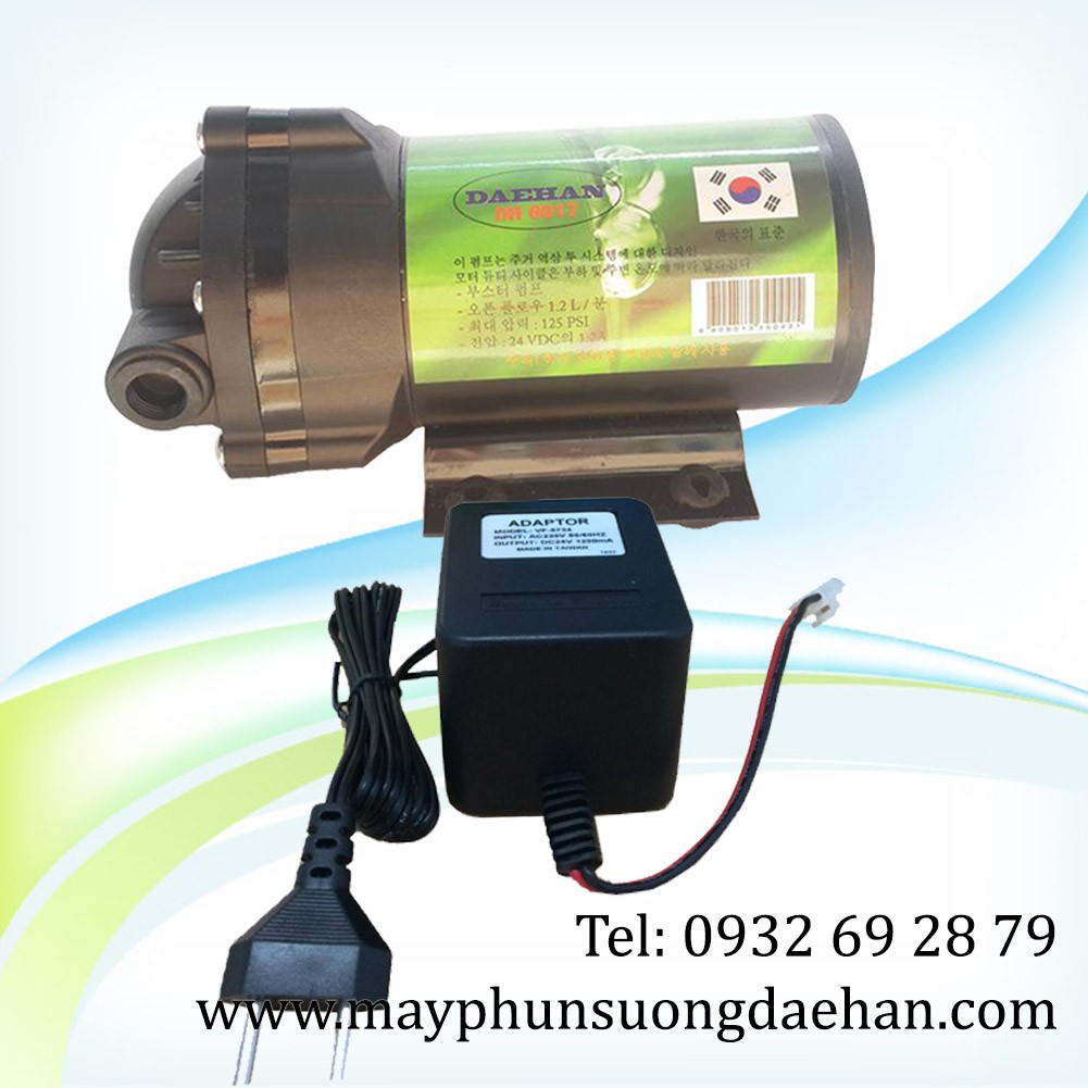 Máy phun sương Daehan DH 6017(công xuất từ 5 béc đến 20 béc phun sương) chuyên dùng phun sương làm mát , tưới cây