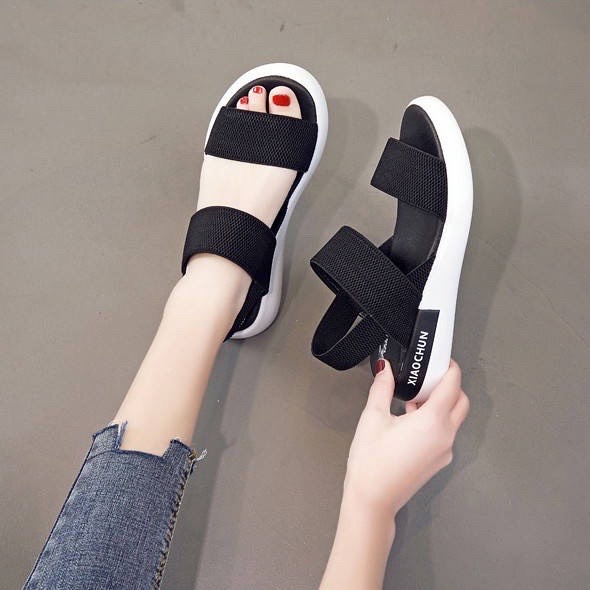 (XẢ LỖ) Giày sandal quay dán để bằng năng động cho bạn gái