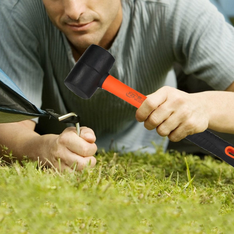 Búa Cao Su Có Tay Cầm Chống Trượt Tiện Lợi Cho Cắm Trại