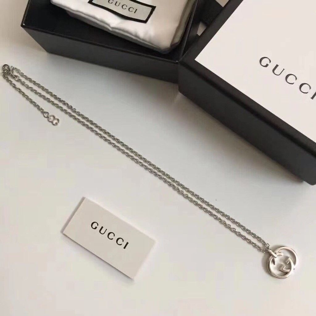 Dây Chuyền Mạ Vàng Họa Tiết Gucci Cá Tính Cho Nam