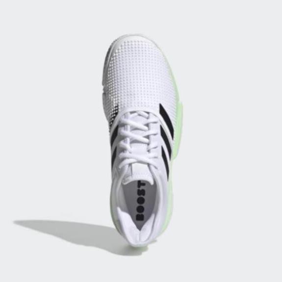 salle SẴN 🎁 GIÀY TENNIS ADIDAS SOLE COURT BOOST WHITE/GLOWGREEN EF2068 uy tín New 20200 Cao Cấp :)) . Chuẩn ! ❄ " ⋆