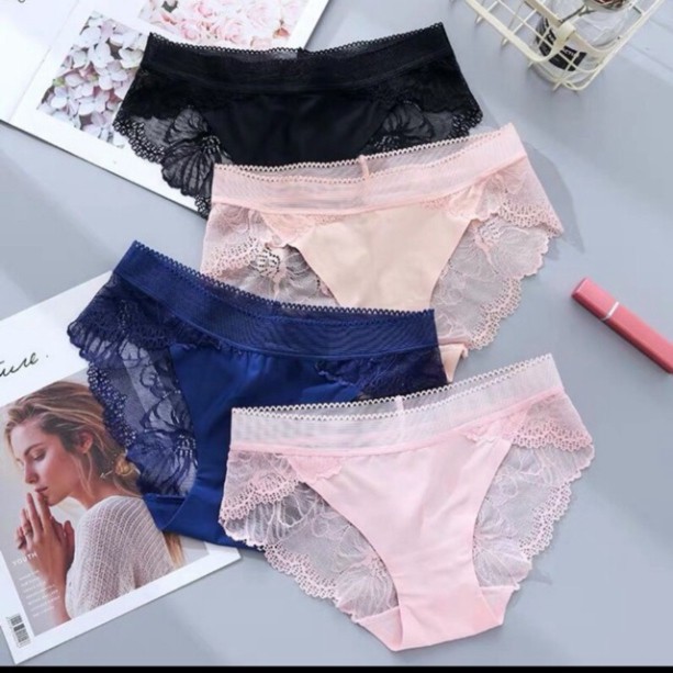 Quần Lót Nữ SAM SAM Phối Ren Đáy Lót Kháng Khuẩn Free Size