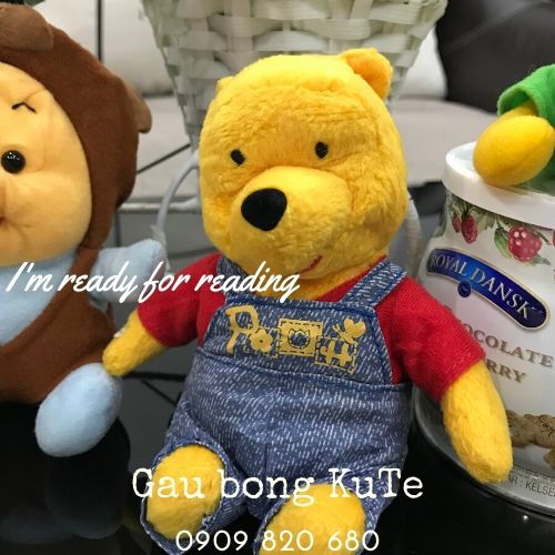 Gấu Bông - Gấu Pooh mini và 2 bé Sóc móc khóa