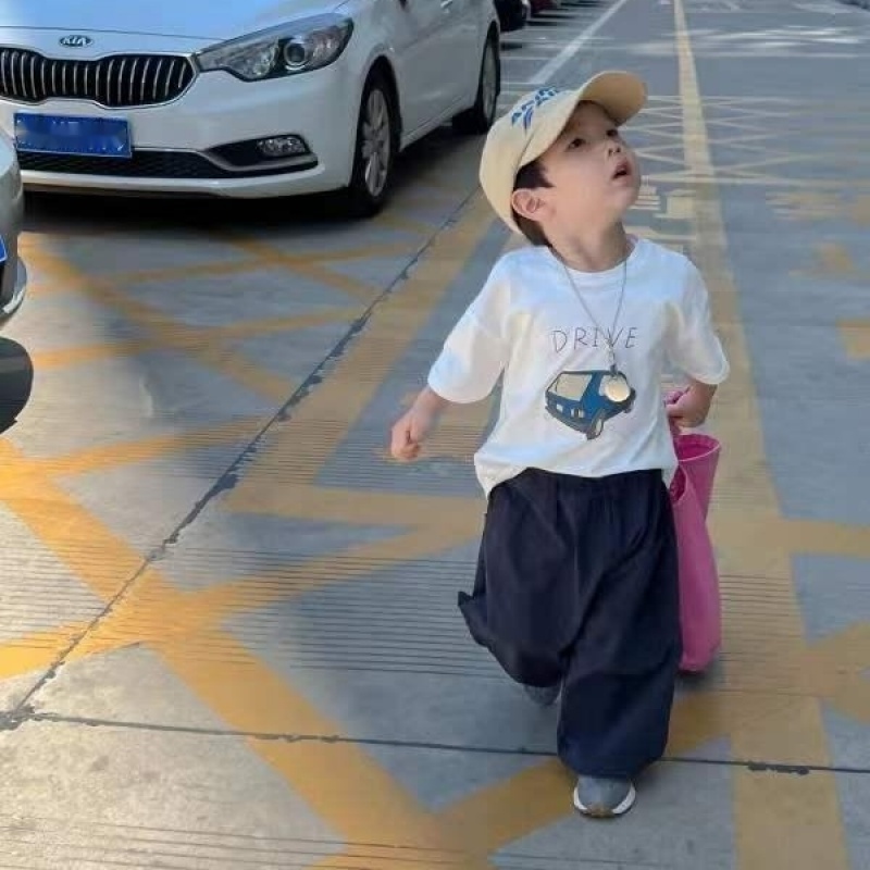 MNGRL Áo Thun Cotton Tay Ngắn Thời Trang Mùa Hè Thoải Mái Dành Cho Trẻ Em