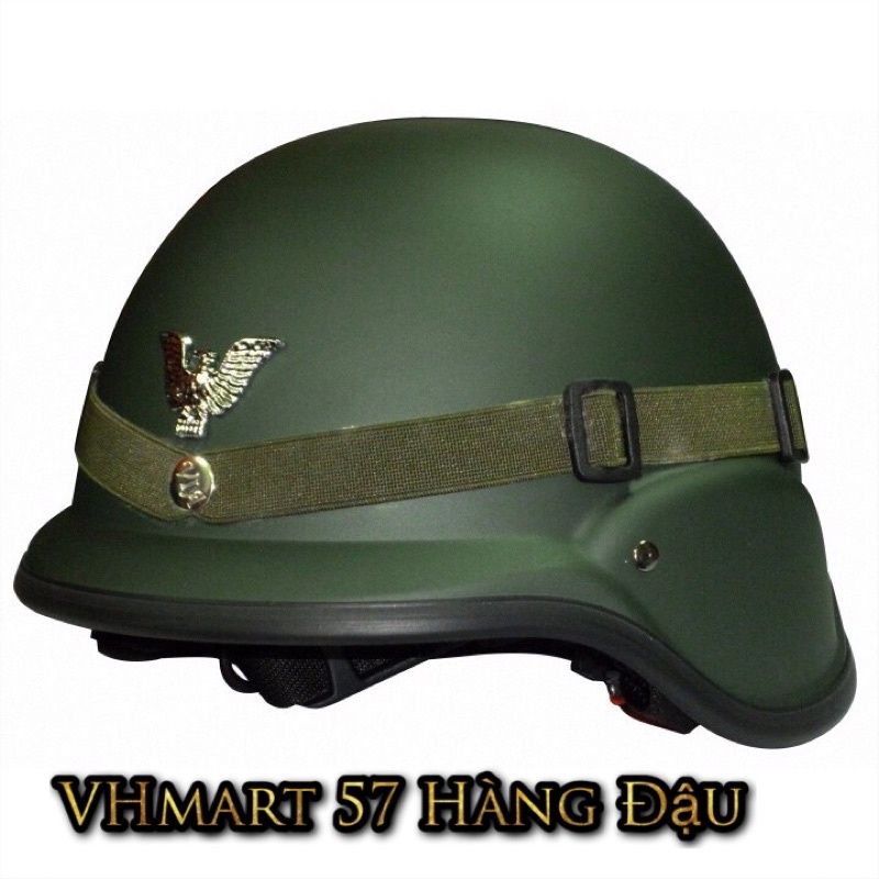 Mũ bảo hiểm chính hãng VIA phát xít Đức có vành cho người trưởng thành cỡ đại bigsize