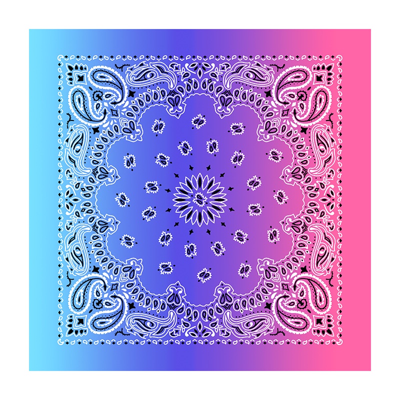 Khăn Bandana Loang HotTrend - Bandana Loang Màu Sắc Cực Cháy