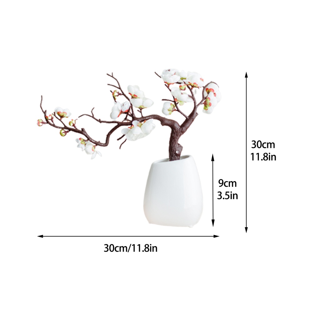 Bó Hoa Mận Giả Bằng Lụa Trang Trí Đám Cưới