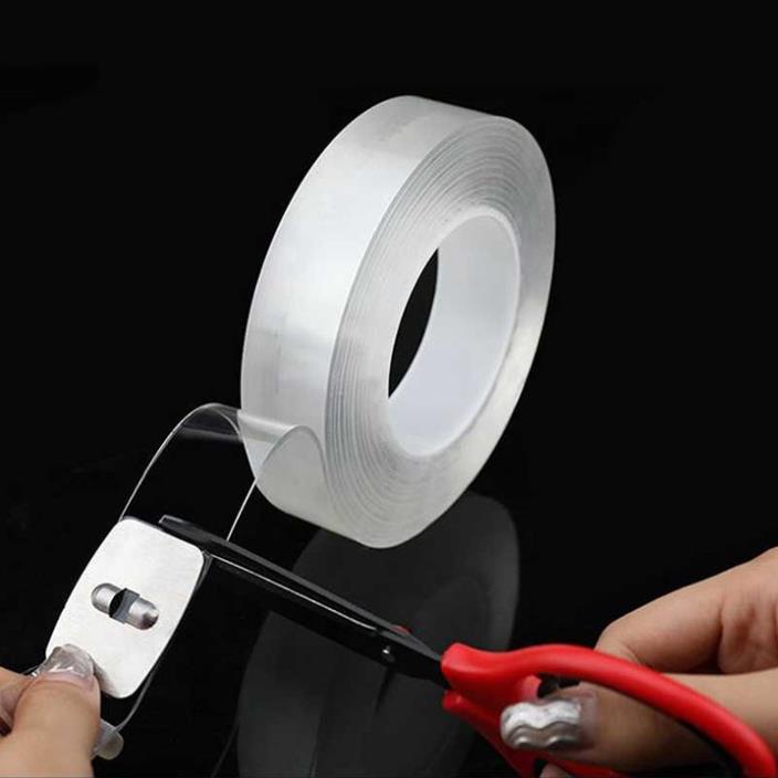 Băng dán siêu dính 2 mặt keo dán trắng đa năng trong suốt 3m Dày 1mm 2 mm siêu dính