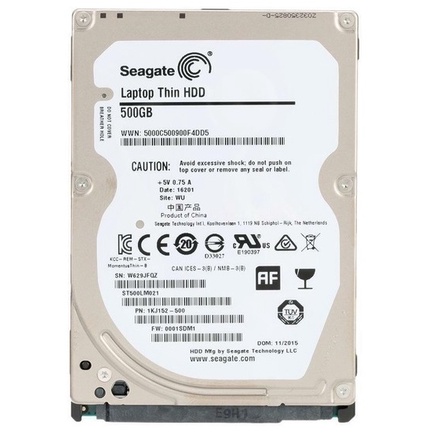 Ổ Cứng HDD Laptop Seagate 500GB 2.5 inch 7200rpm Chính Hãng - Bảo hành 24 tháng