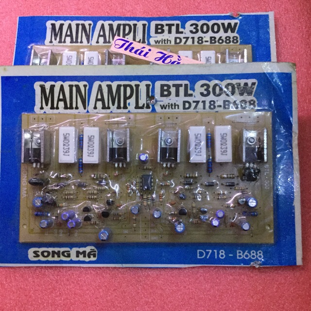 Mạch ampli BTL 300 W 4 sò (1 mạch )