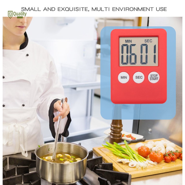 Đồng hồ đếm ngược thời gian nấu nướng gắn kèm chuông báo tiện dụng