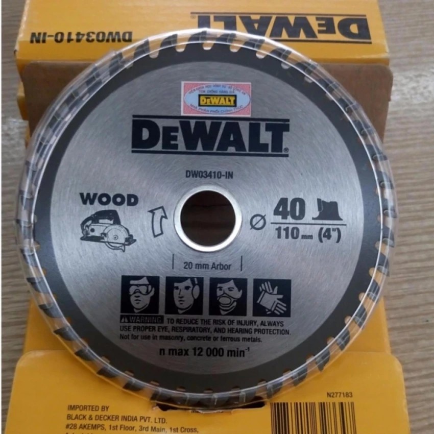 Lưỡi cưa gỗ 110mm/40 răng Dewalt DW03410