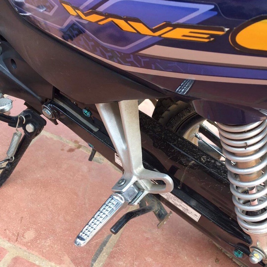 Gác chân sau wawe, dream, sirius, ex 150,… nhôm nguyên khối CNC, kiểu raider mẫu cao cấp, ONE RACING