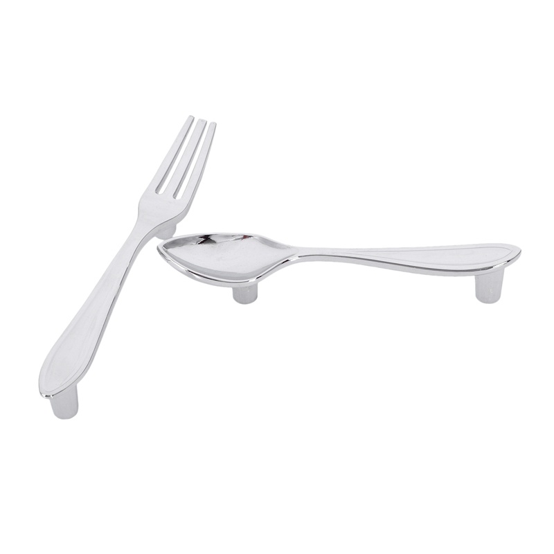 Set 3 Tay Nắm Ngăn Kéo Tủ Bếp Màu Bạc