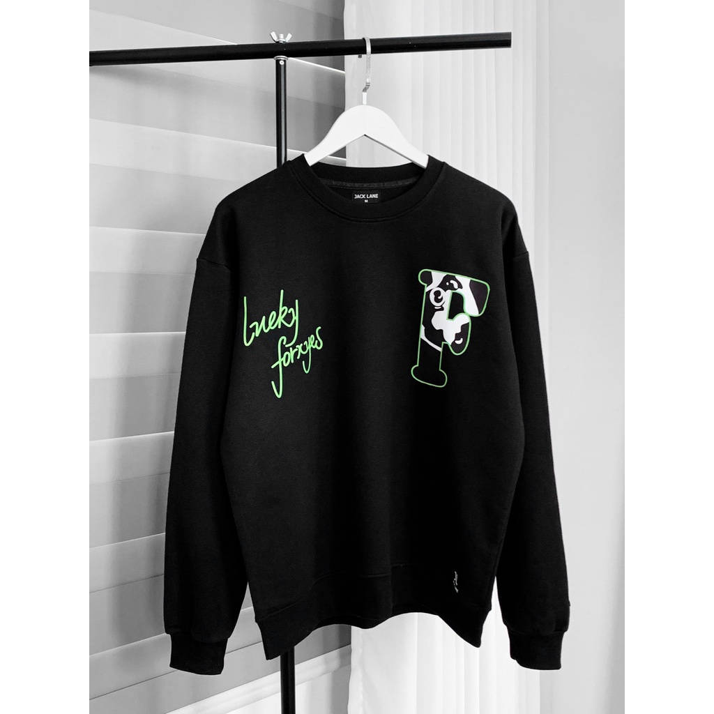 Áo Sweater JL Oversize Black Jack, JACKLANE, Áo nỉ chui đầu Unisex Jack Lane | BigBuy360 - bigbuy360.vn