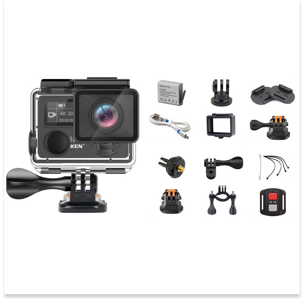 ⚡ Camera hành trình Eken Ultra HD Wifi quay video 4K tặng đầy đủ bộ phụ kiện sports lắp đặt trên cả ô tô xe máy chính hã