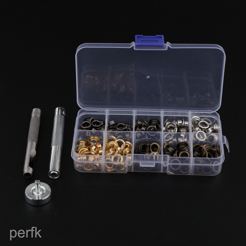 Set 200 Khoen Bằng Đồng Thau Kèm Vòng Đệm DIY Tiện Lợi