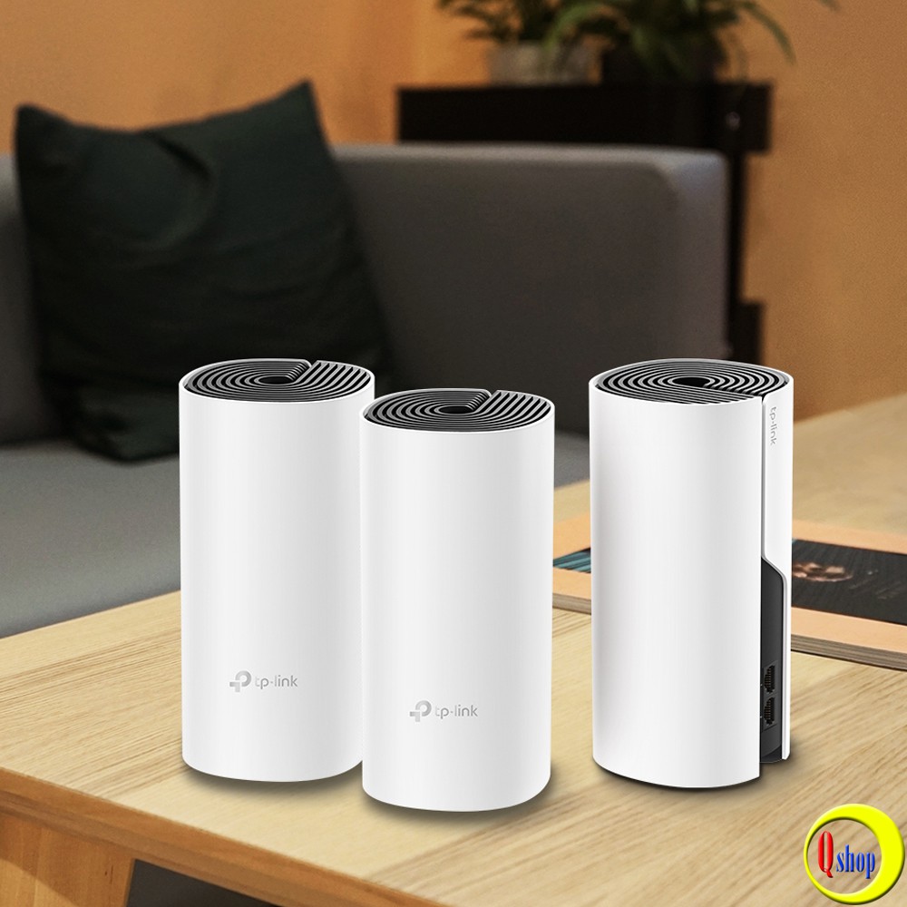 Bộ phát Wifi Mesh băng tần kép TP-Link Deco E4 (3 pack) chính hãng