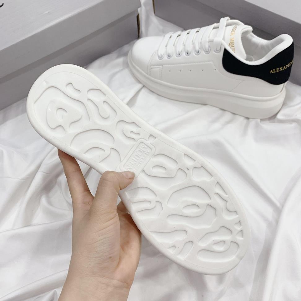 👟giaynambac👟chào quý khách Giày Thể Thao Nam Nữ Thắng Giày MC Gót Nhung Đen Đế Cao 4cm mcq full hộp