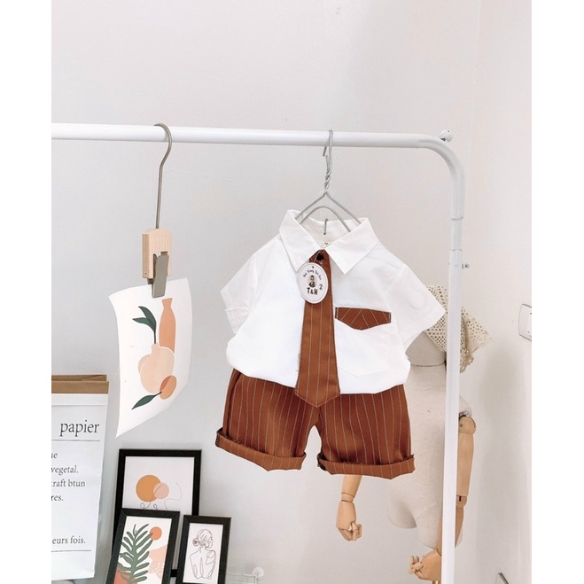 Set bộ yếm công tử siêu đáng yêu cho bé trai