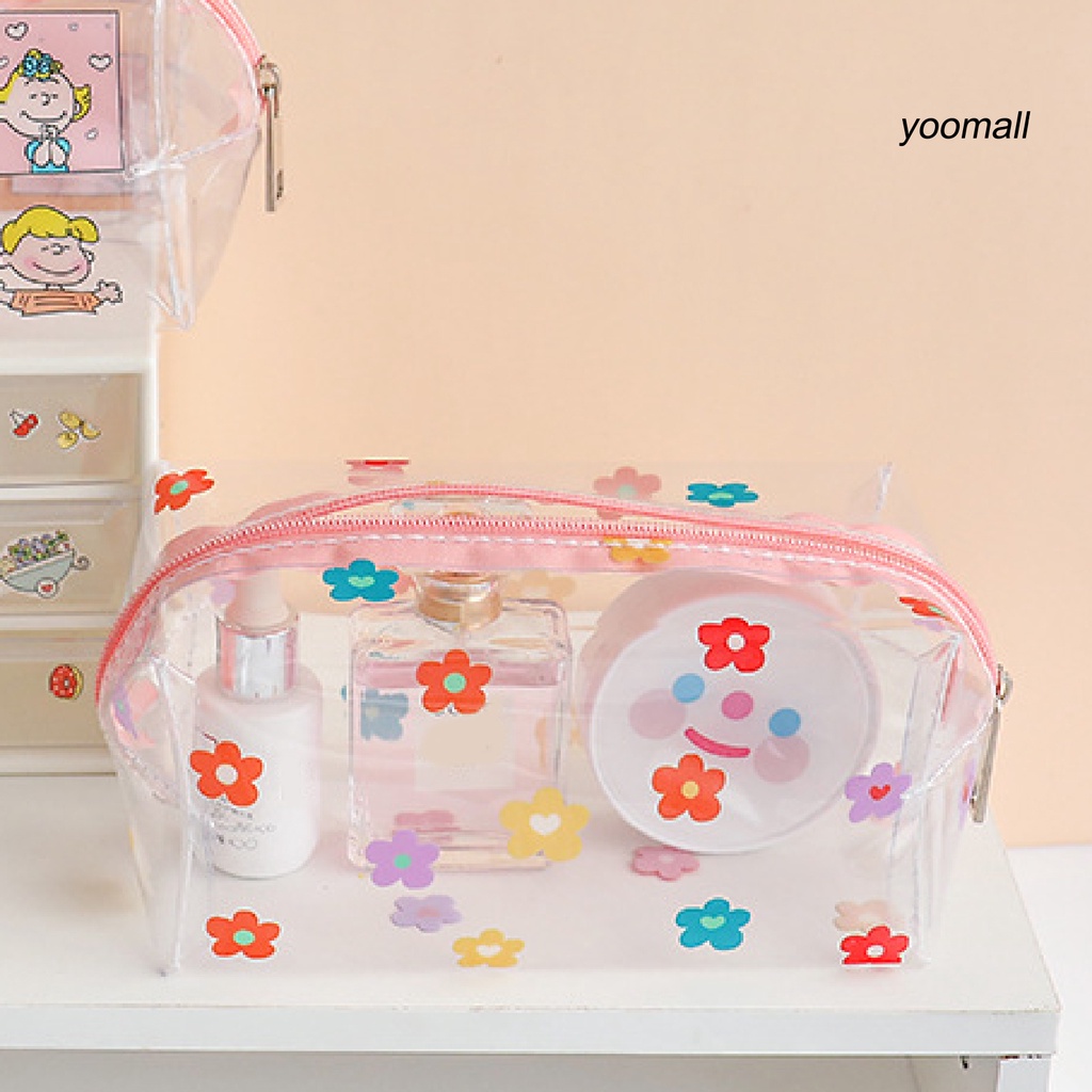 [Hàng mới về] Túi đựng mỹ phẩm du lịch cỡ lớn chống thấm nước in họa tiết hoạt hình