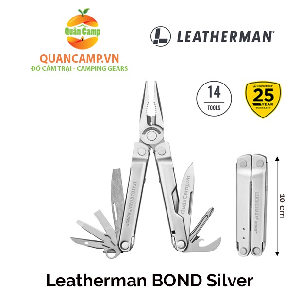 Dụng cụ cầm tay đa năng Leatherman Bond (14 công cụ) - Bảo hành chính hãng 25 năm