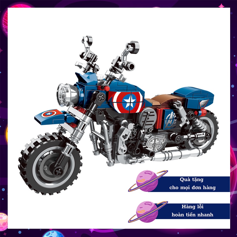 LEGO Mô Hình Xe Máy Harley Davidson Captain America – MALIBU CORNER