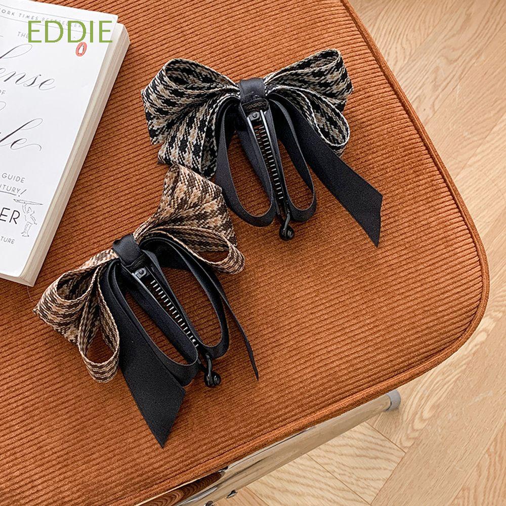 Kẹp Tóc Họa Tiết Kẻ Sọc / Quả Chuối Phong Cách Cổ Điển Thời Trang Mùa Thu Dành Cho Nữ