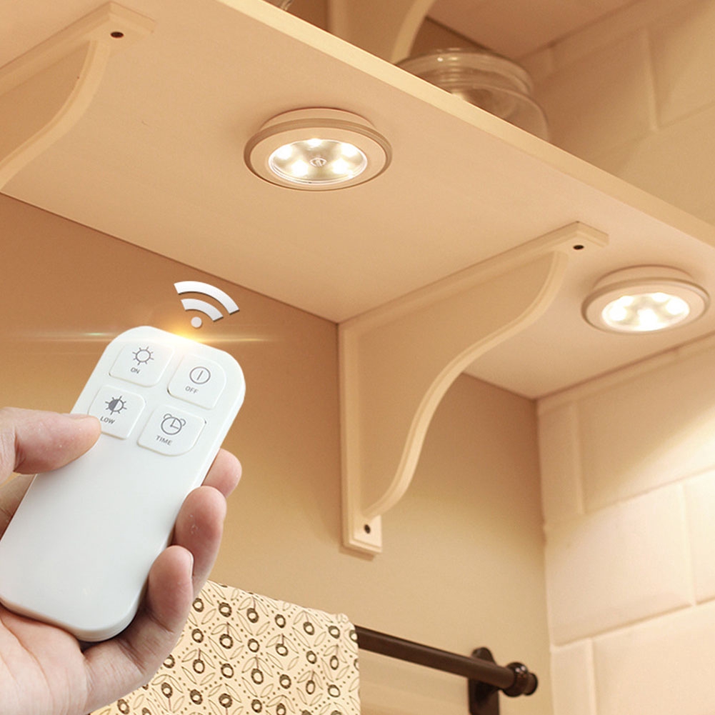 Rechargeable Smart Cabinet Light, Hallway Emergency Night light, Wireless Remote Control Lamp with USB