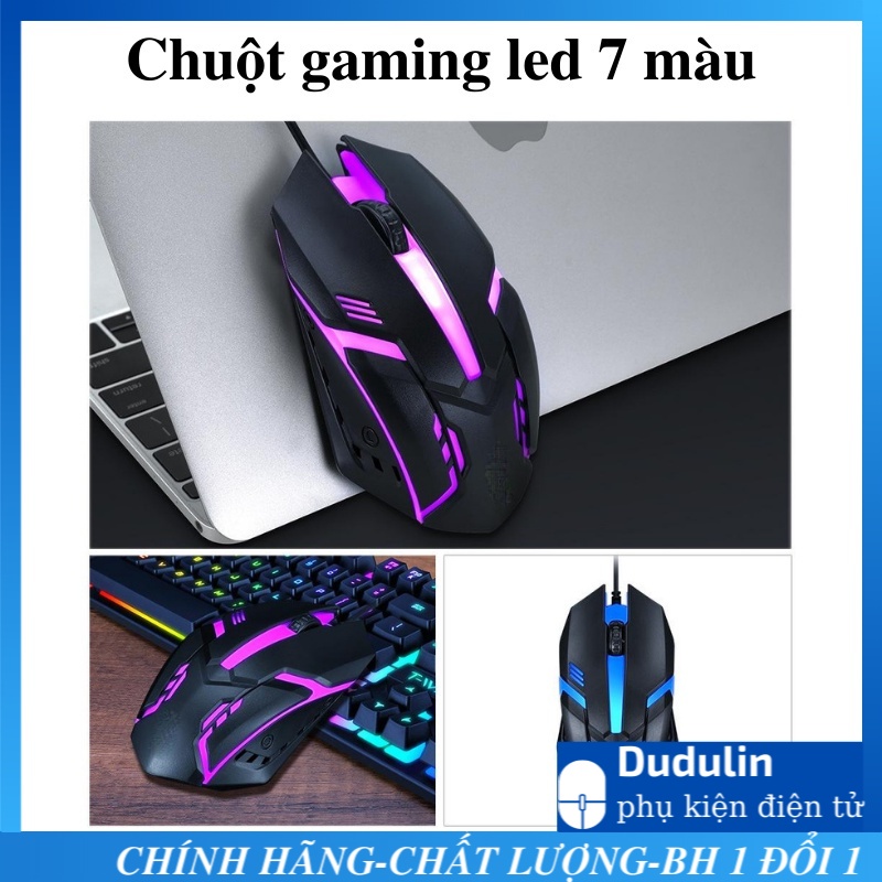 Chuột chuyên Game SKY LIGHT có dây đèn led đa màu (Đen/Trắng) - BH 6TH