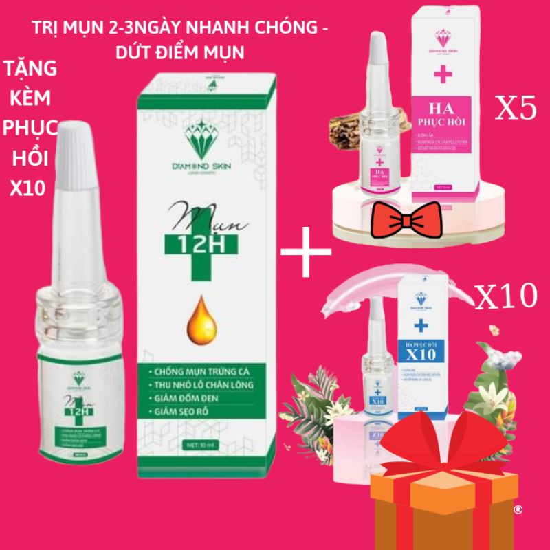 Mụn 12h khô còi mụn _ TẶNG KÈM PHỤC HỒI X10