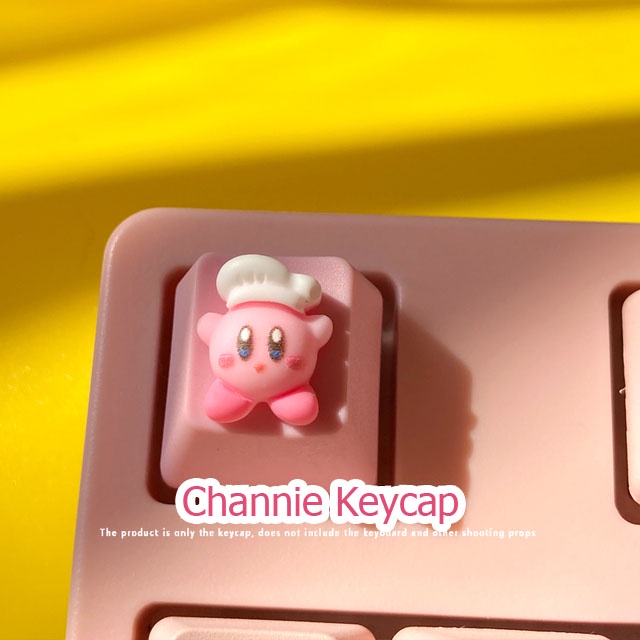 Keycap Phím Lẻ Kirby Đáng Yêu Siêu Xinh PBT ABS