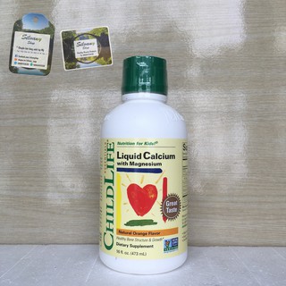 [12/2021] ChildLife Liquid Calcium & Magnesium - Siro Bổ Sung Calcium và Magnesium Vị Cam Cho Bé Từ 6 Tháng Tuổi