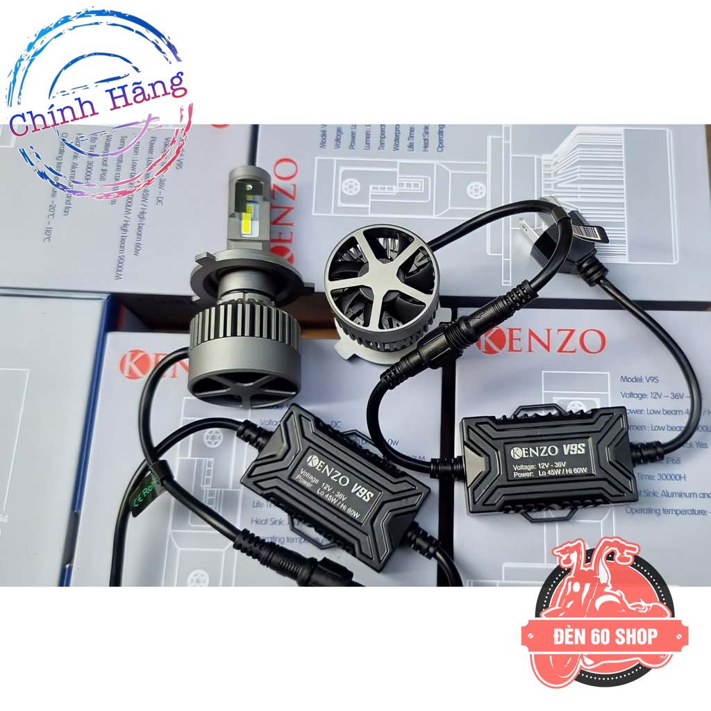 Đèn Pha Led Kenzo V9S | 45W/60W | Chính Hãng | Bảo Hành 24 Tháng
