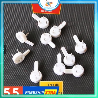 [COMBO 20] Đinh Ghim Tường 3 Chân Treo Ảnh, Treo Đồ - Móc Treo Đồ Không Cần Khoan tường (20 CÁI)