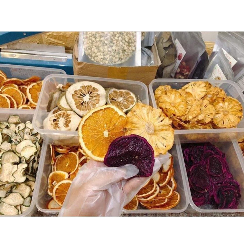 Sỉ trái cây sấy lạnh detox cơ thể - Trọng lượng 100 gram mỗi loại