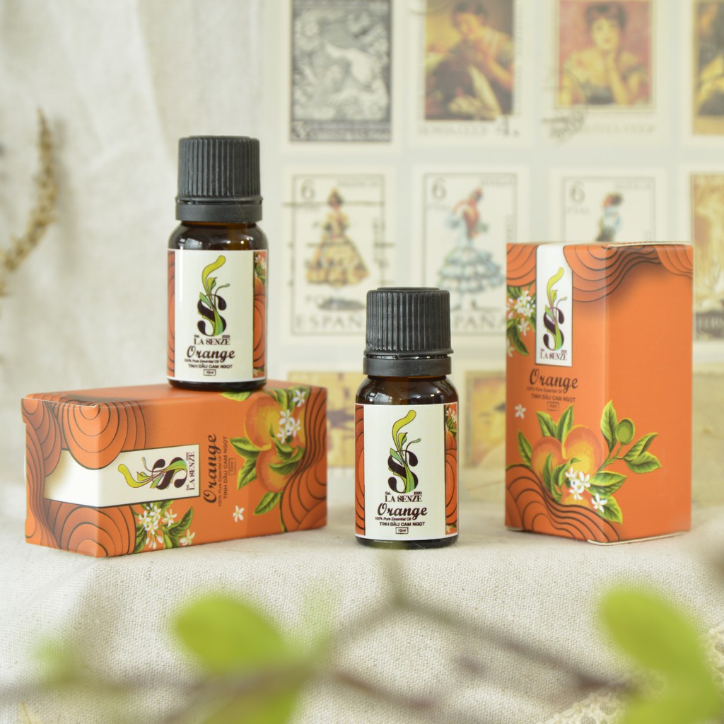 Tinh dầu Cam Ngọt (Orange) - 100% Natural (Hàng Thật Không Pha)