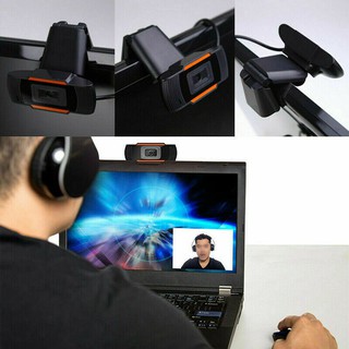 Rotatable 2.0 HD Webcam PC Digital USB Camera Video Recording with Microphone